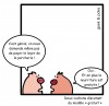 Cochons discutant du modèlel gratuit (CC-BY) Geek and Poke